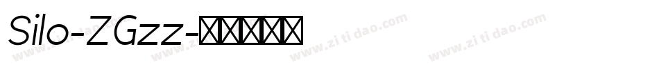 Silo-ZGzz字体转换