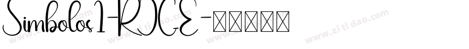 Simbolos1-RJGE字体转换