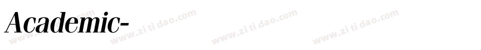 Academic字体转换