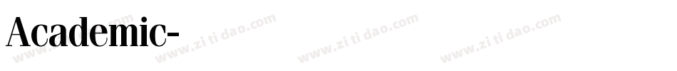 Academic字体转换