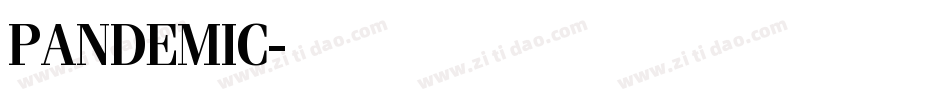PANDEMIC字体转换