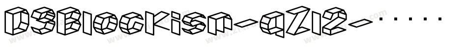 D3Blockism-qZl2字体转换