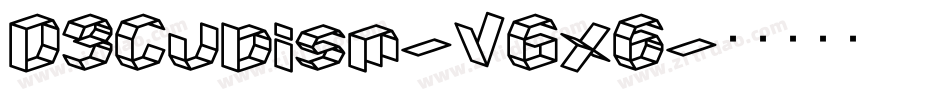 D3Cubism-VGx6字体转换
