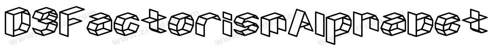 D3FactorismAlphabet-rgZ8字体转换