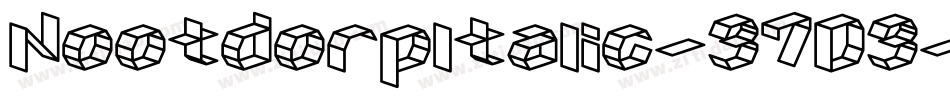 NootdorpItalic-37D3字体转换