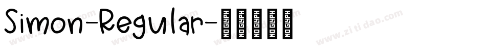 Simon-Regular字体转换