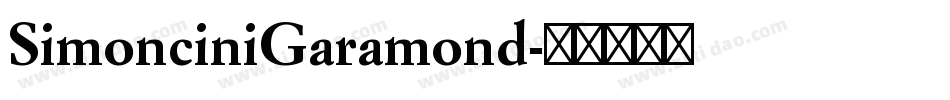 SimonciniGaramond字体转换