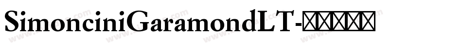 SimonciniGaramondLT字体转换