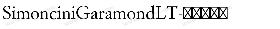 SimonciniGaramondLT字体转换