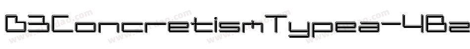 D3ConcretismTypea-4Bz6字体转换