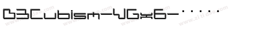 D3Cubism-VGx6字体转换