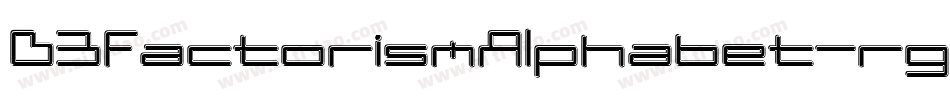 D3FactorismAlphabet-rgZ8字体转换