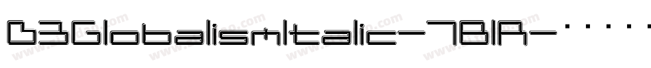 D3GlobalismItalic-7BlR字体转换