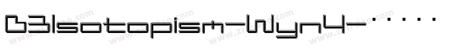 D3Isotopism-Wyn4字体转换