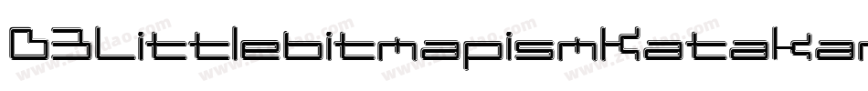 D3LittlebitmapismKatakana-JRo7字体转换