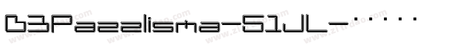 D3Pazzlisma-51JL字体转换