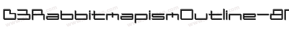 D3RabbitmapismOutline-8Mn2字体转换