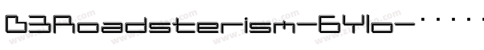 D3Roadsterism-6Ylo字体转换