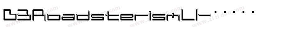 D3RoadsterismLI字体转换