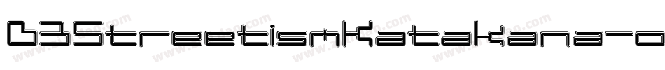 D3StreetismKatakana-owaA字体转换