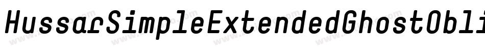 HussarSimpleExtendedGhostObliqueThree-8dWM字体转换