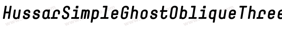 HussarSimpleGhostObliqueThree-vqVZ字体转换