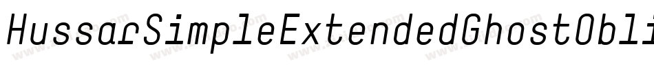 HussarSimpleExtendedGhostObliqueThree-8dWM字体转换
