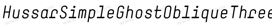 HussarSimpleGhostObliqueThree-vqVZ字体转换