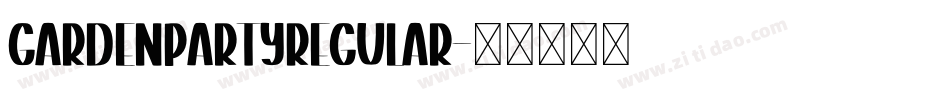 GardenPartyRegular字体转换