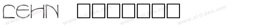 LEHN001字体转换