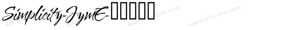 Simplicity-JymE字体转换