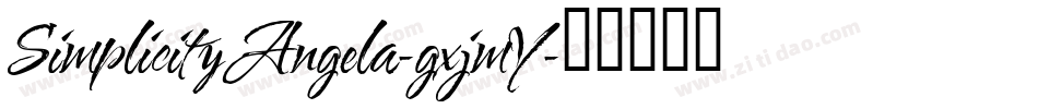 SimplicityAngela-gxjmY字体转换