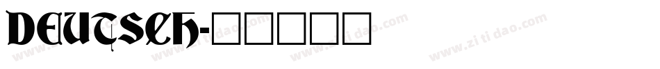 DEUTSCH字体转换