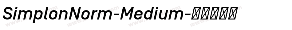 SimplonNorm-Medium字体转换
