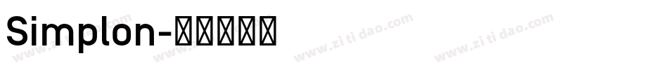 Simplon字体转换
