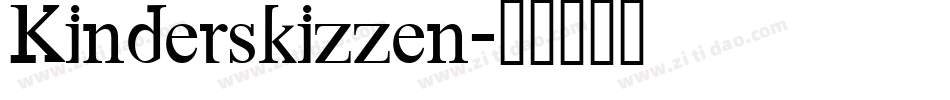 Kinderskizzen字体转换