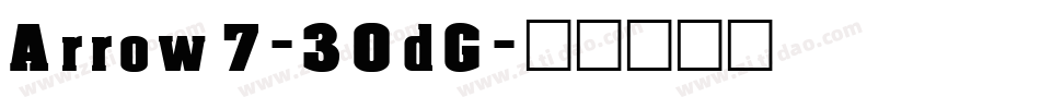 Arrow7-30dG字体转换