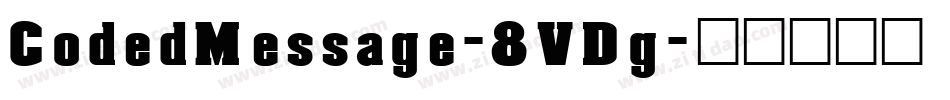 CodedMessage-8VDg字体转换