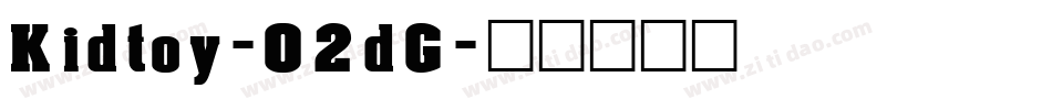 Kidtoy-02dG字体转换
