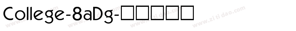 College-8aDg字体转换
