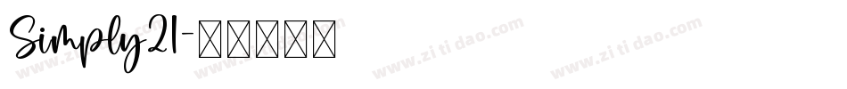 Simply21字体转换