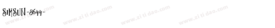 simsun-8644字体转换