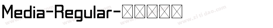 Media-Regular字体转换