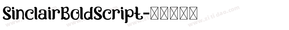 SinclairBoldScript字体转换