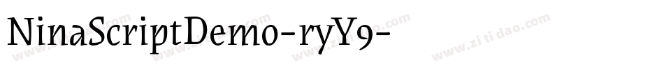 NinaScriptDemo-ryY9字体转换