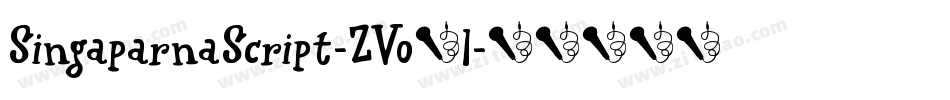SingaparnaScript-ZVo4l字体转换