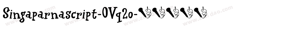 Singaparnascript-OVq2o字体转换