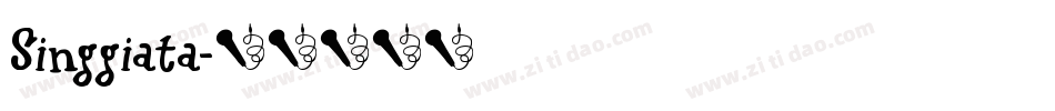 Singgiata字体转换