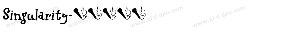 Singularity字体转换