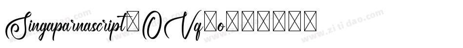 Singaparnascript-OVq2o字体转换